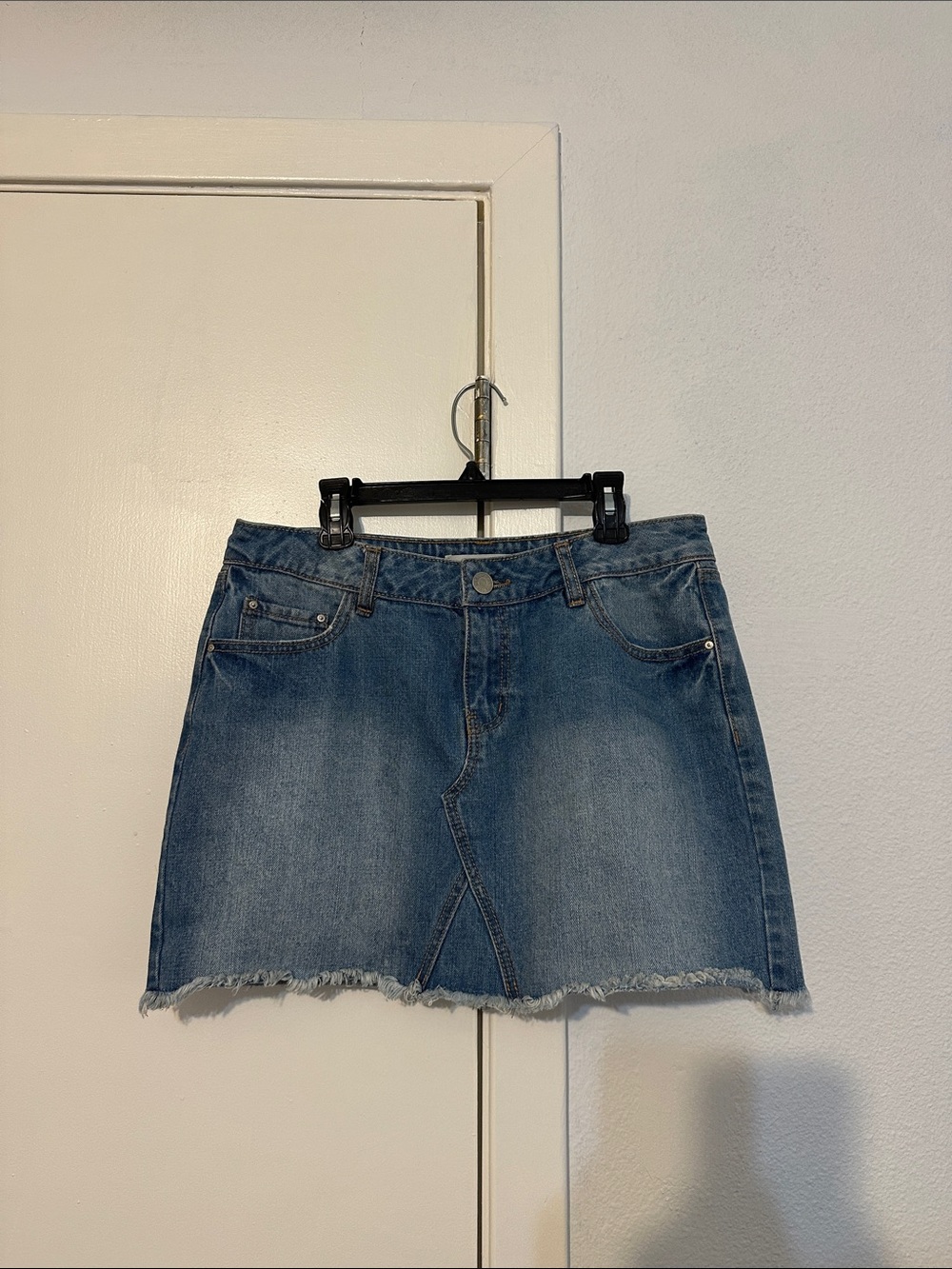 Refuge Classic Blue Denim Mini Skirt - Women